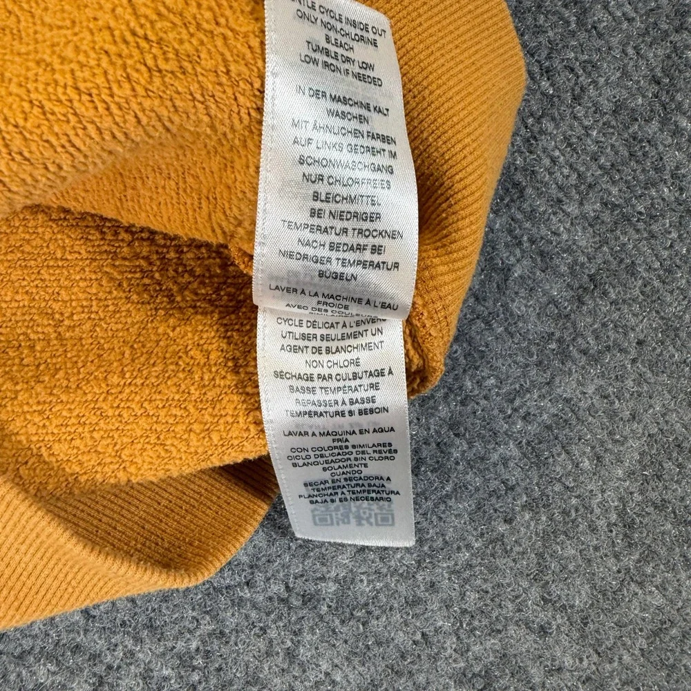 True Religion Mens Mustard Yellow Full Zip Horseshoe Graphic Hoodie Medium #3295